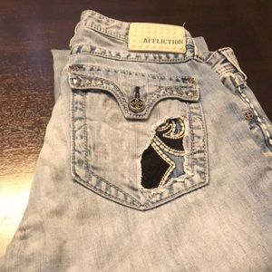 Affliction Men’s Cooper Black  premiumJeans